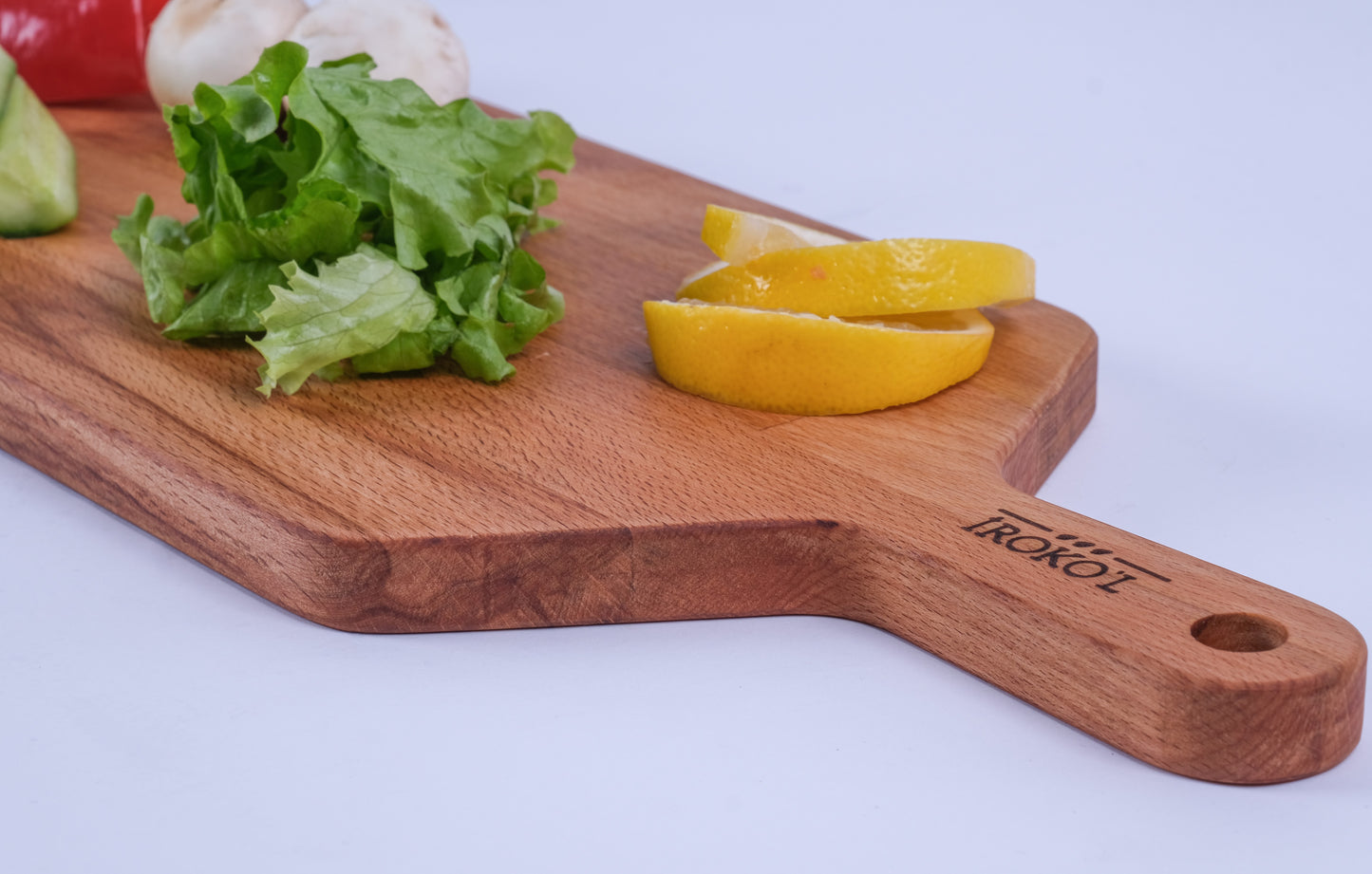 İROKO’L Kayın Ağacı Ahşap Kesme & Sunum Tahtası – 50x18 cm | Doğal, Dayanıklı, Gıdaya Uygun