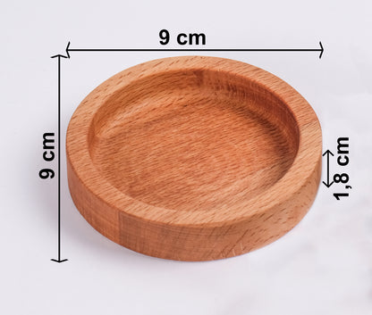 El Yapımı Ahşap Çerezlik – Minimal Sunum Tabağı